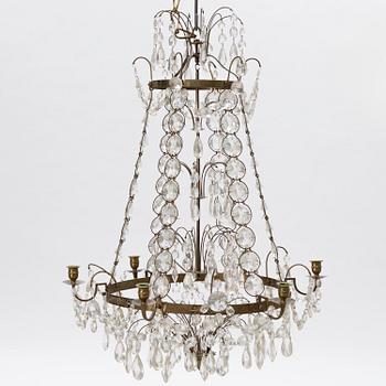 Chandelier, Gustavian style, circa 1900.