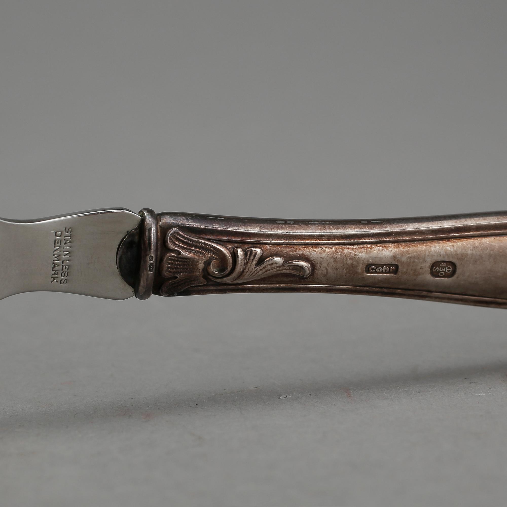 PARTI SILVER, 2 delar, bland annat Cohr, Danmark, 1900-tal.