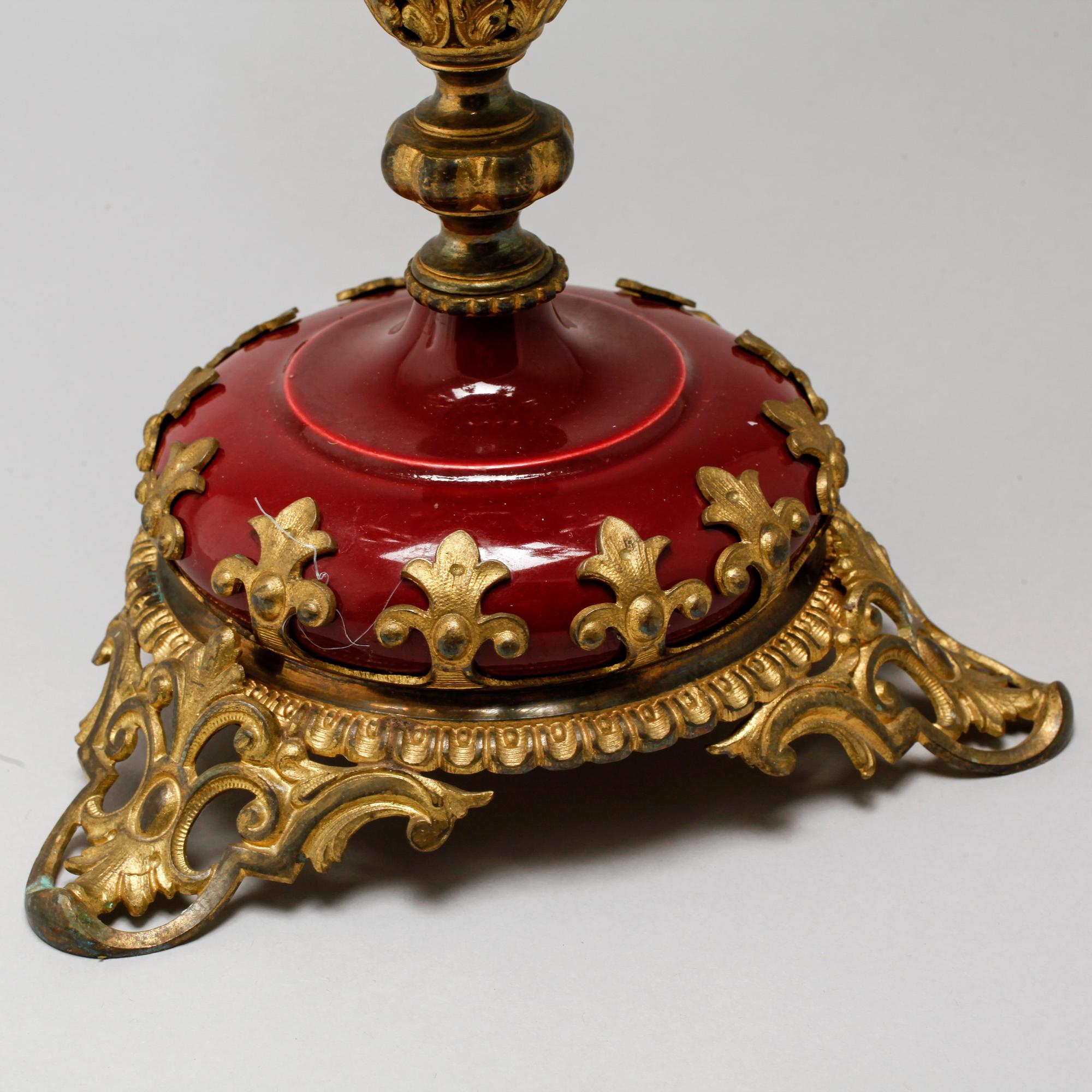 KANDELABER, oscariansk, 1800-tal.