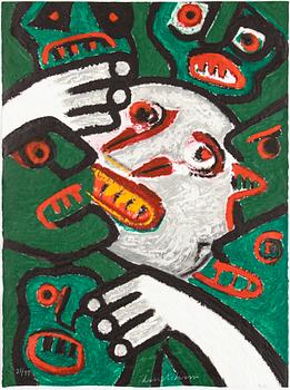 BENGT LINDSTRÖM, portfolio with 12 carborundum in colours, signed Lindström and numbered 27/99.