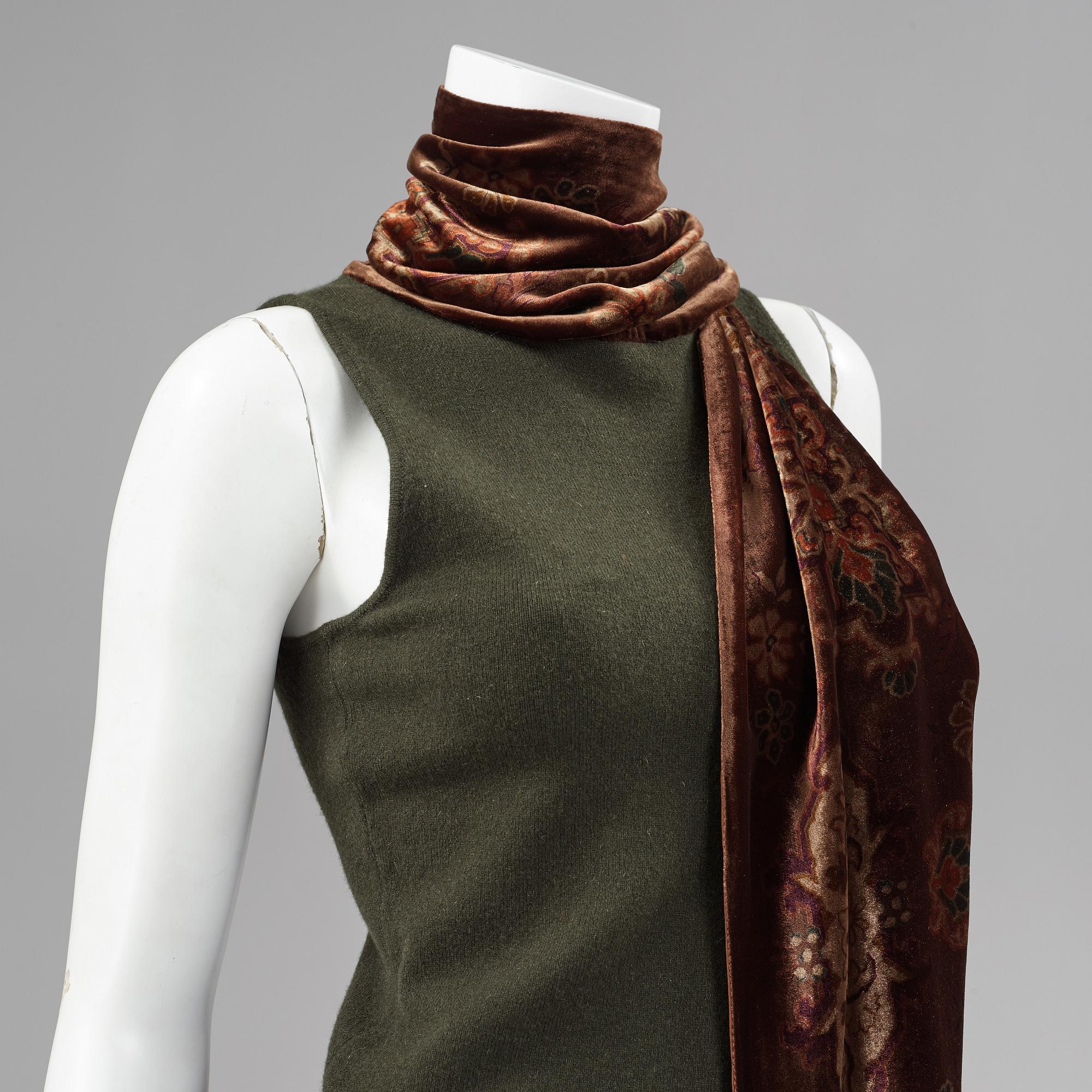 A cashmere vest and top by Ralph Lauren.