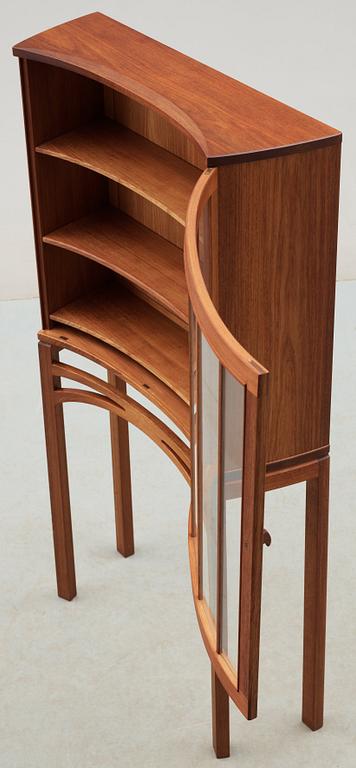 A James Krenov Tasmanian blackwood showcase cabinet, circa 1970.