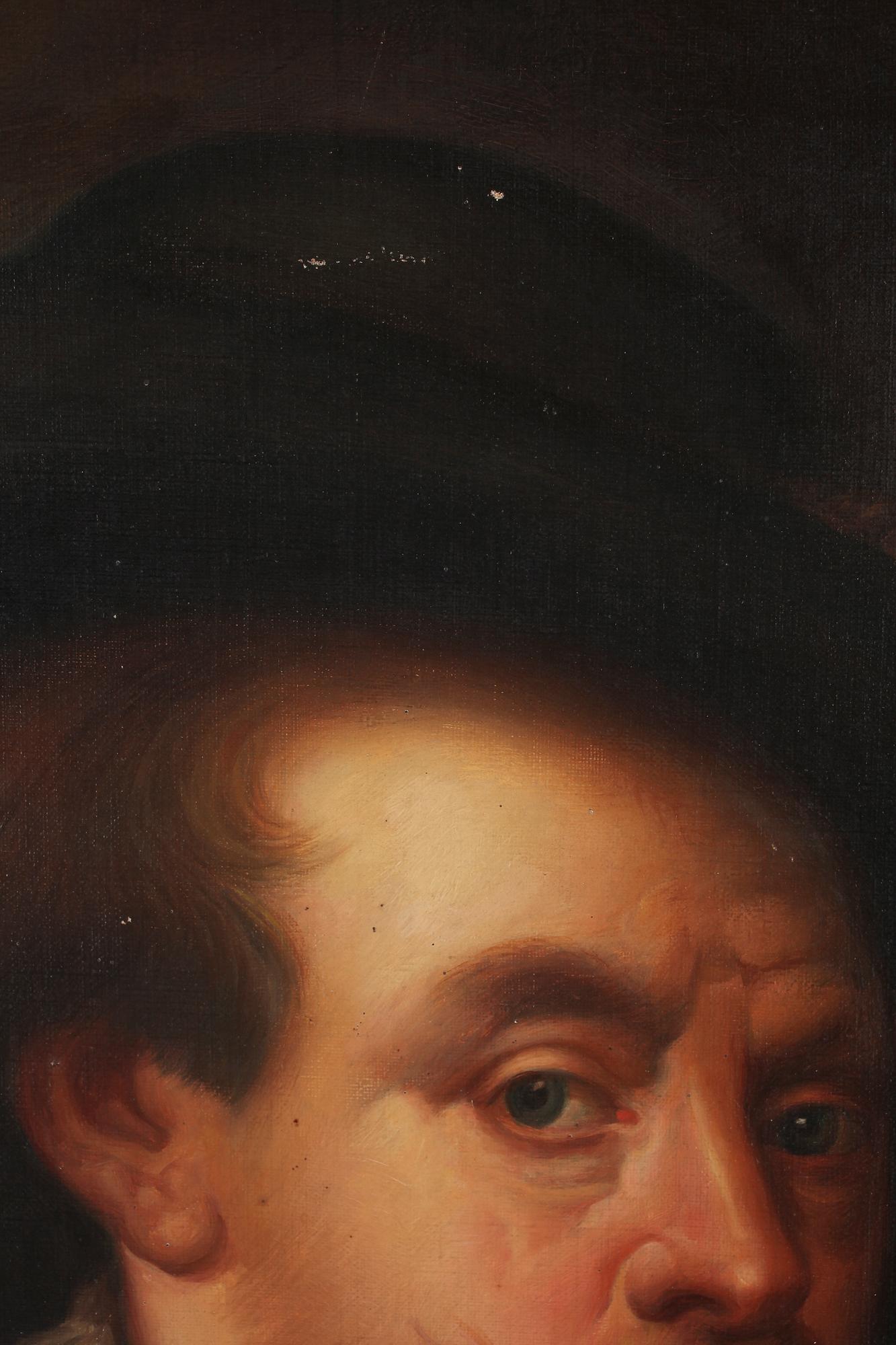 OKÄND KONSTNÄR, olja på duk, osign, 1900-talets första hälft. Kopia efter Peter Paul Rubens.