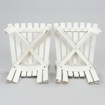 Alvar & Aino Aalto,  Trädgårdsmöblemang, 3 delar, "Aurinko-serien", Artek, 1950-tal och 1900-talets slut..