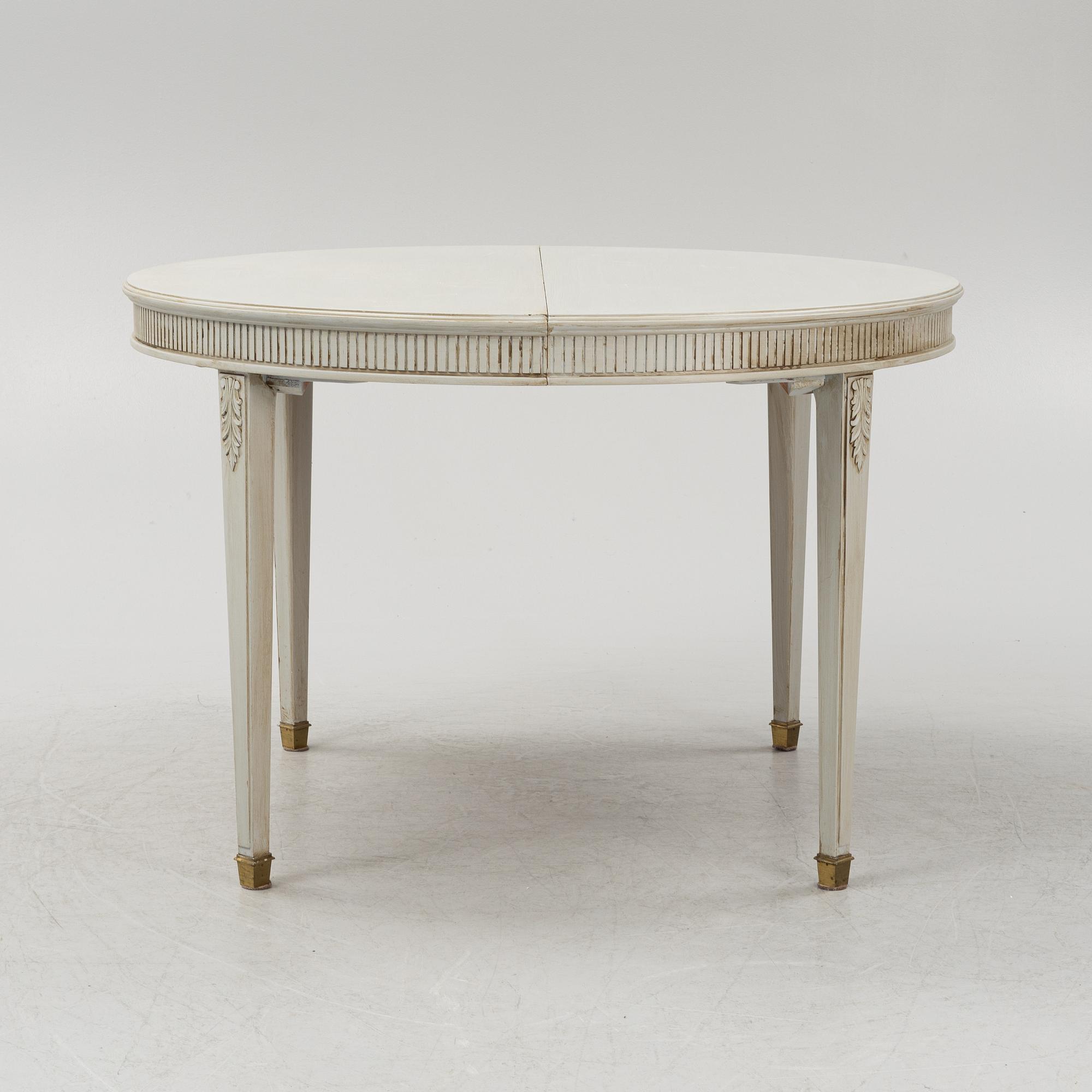 Matbord, gustaviansk stil, 1900-tales mitt.