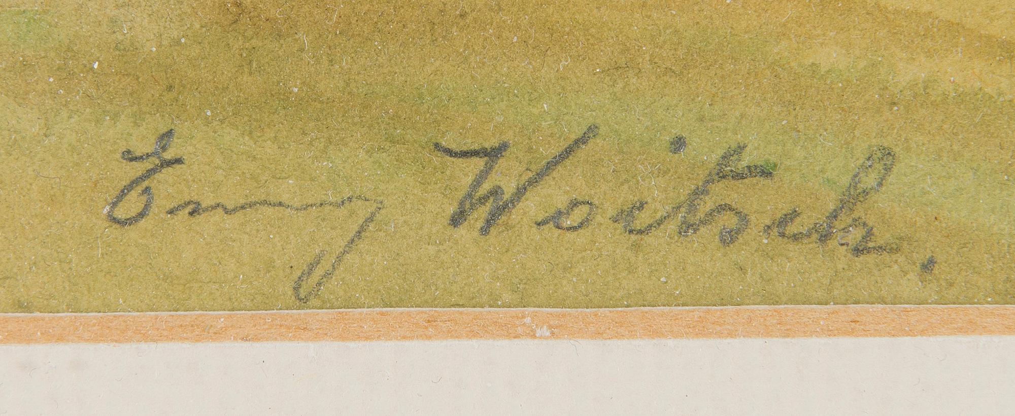 Emmy Woitsch, Landskap med skylar.