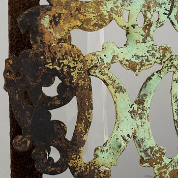 a weather vane marked JCVN 1691.