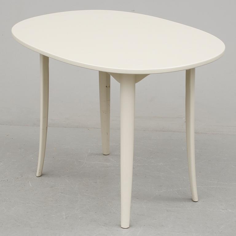 SIDOBORD/SOFFBORD, "Ovalen", Carl Malmsten, Carl Löfving & söner, Tibro, 1900-talets andra hälft.