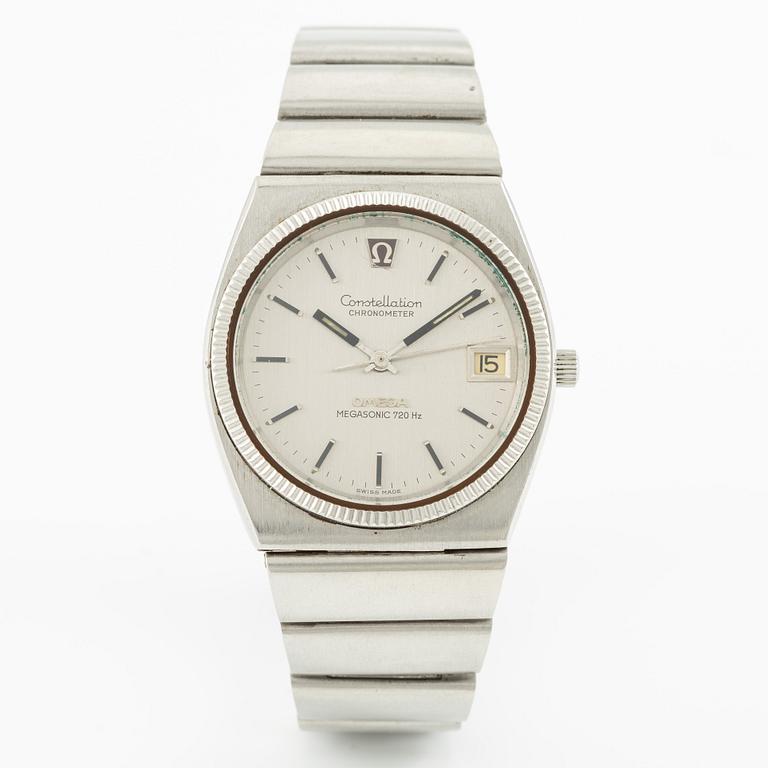 Omega, Constellation, Megasonic 720HZ, wristwatch, 36.5 mm.