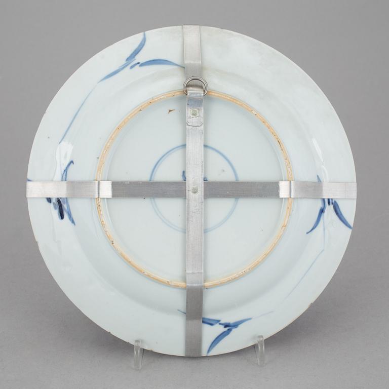 TALLRIK, porslin, Kanxi, 1700-tal.