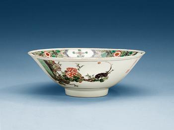 1413. A famille verte bowl, Qing dynasty, Kangxi (1662-1722).