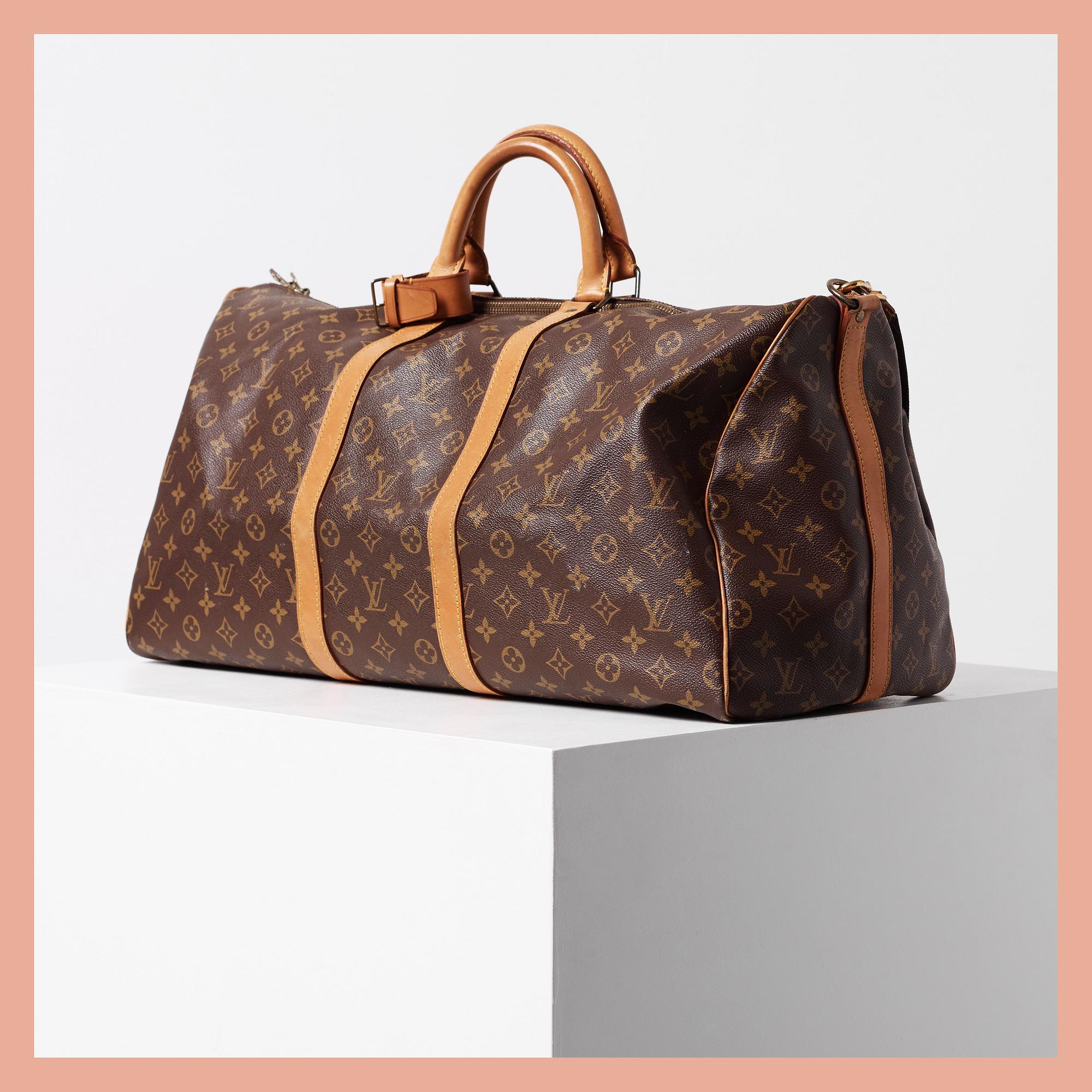 VÄSKA, Keepall Bandouliére 55, Louis Vuitton, 1985.