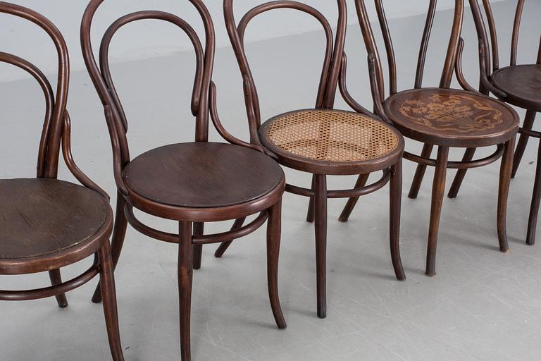 STOLAR, 5 st, varav tre märkta; Thonet.