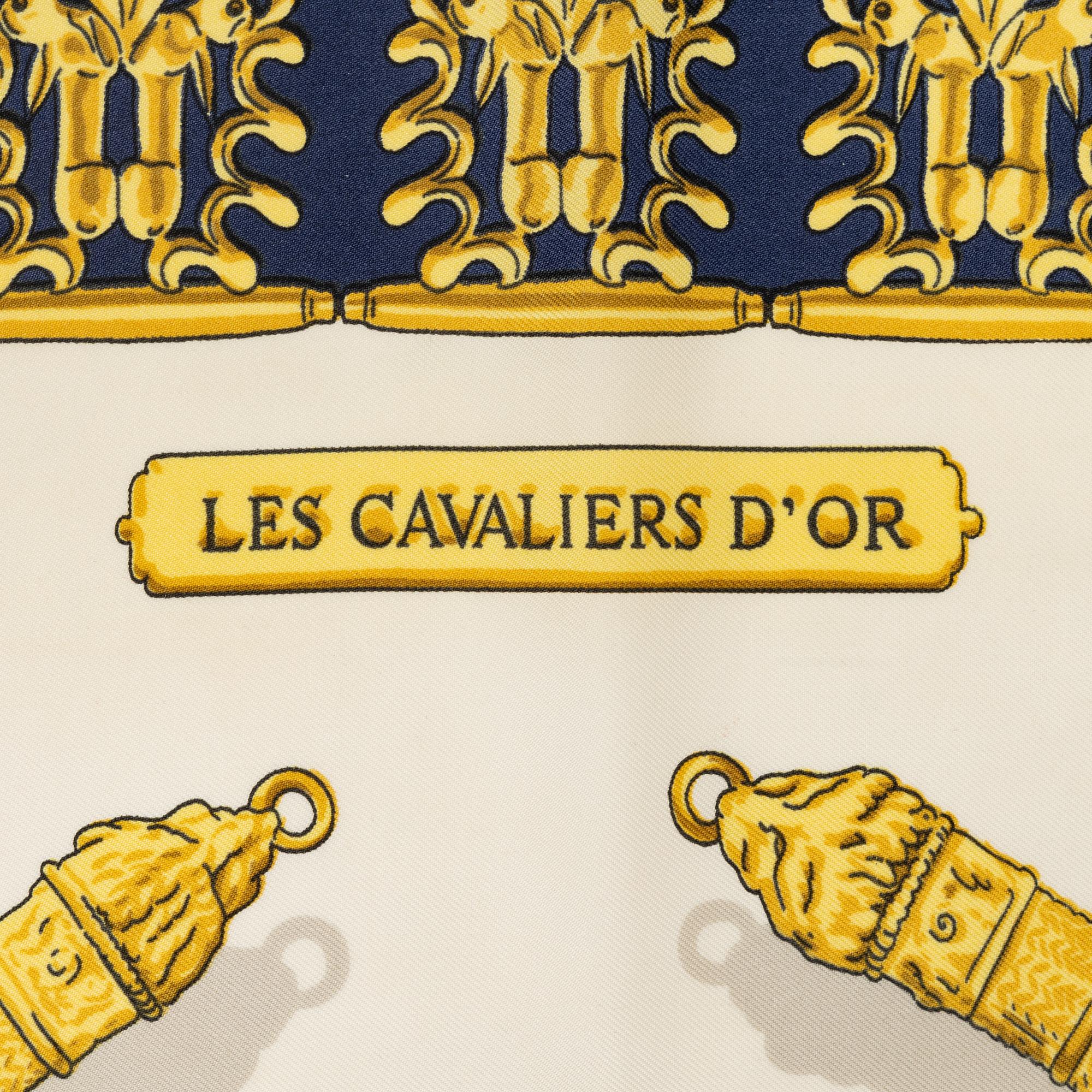 Hermès, scarf, "Les Cavaliers d'Or".