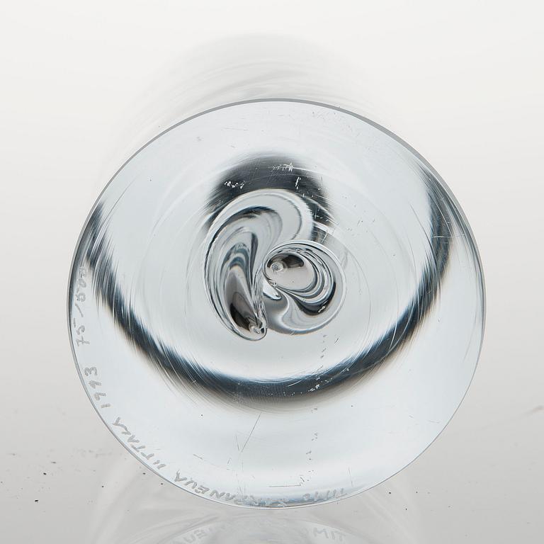 TIMO SARPANEVA, LJUSSTAKE, "Janus", signerad, daterad och numrerad Timo Sarpaneva Iittala 1993, 75/500.