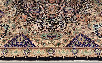 A pictoral Kashmar carpet, ca 393 x 293 cm.