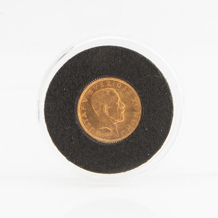 Guldmynt Sverige, Gustav V 5 kr, 1920.