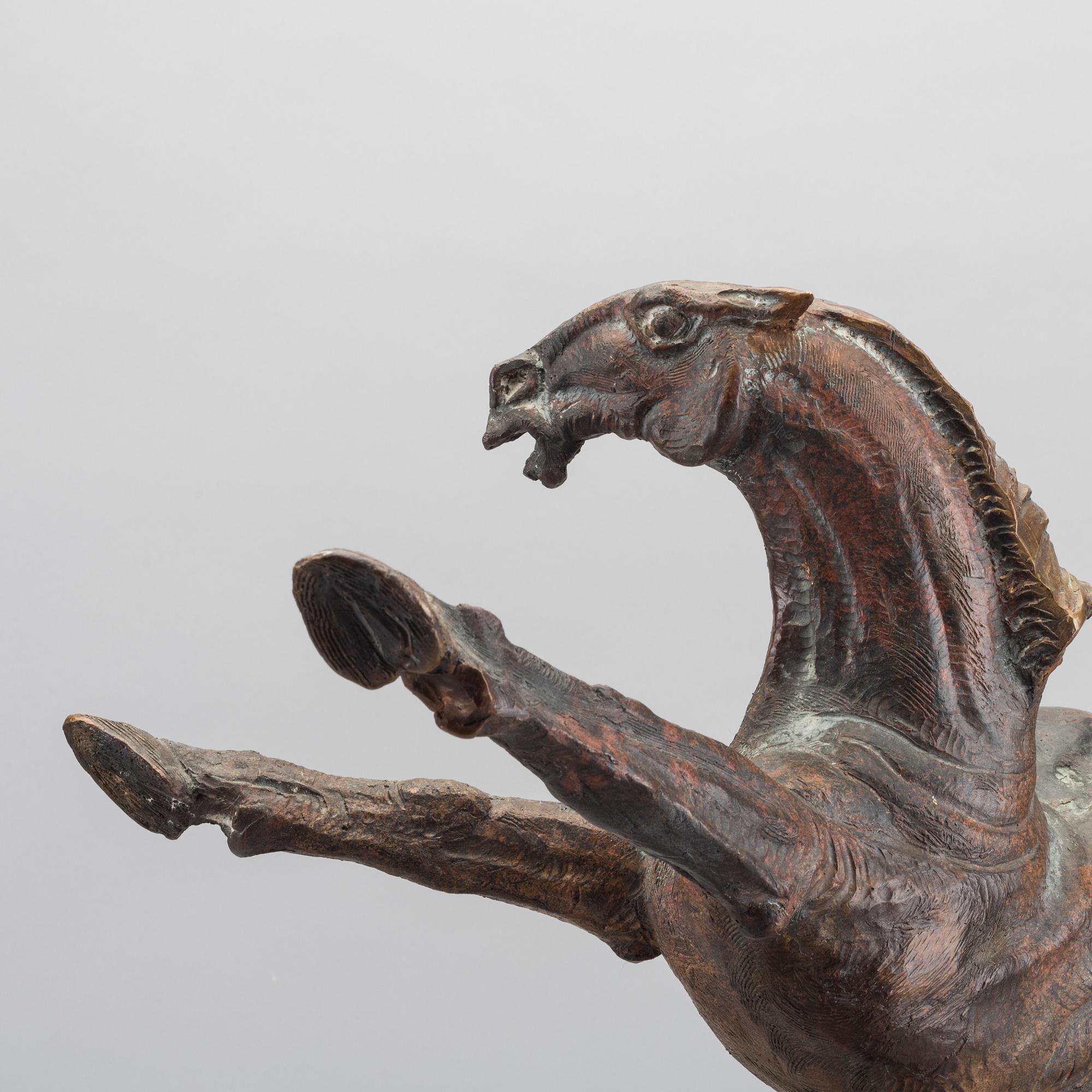 JOS DIRIX, sculpture patinated bronze signed.