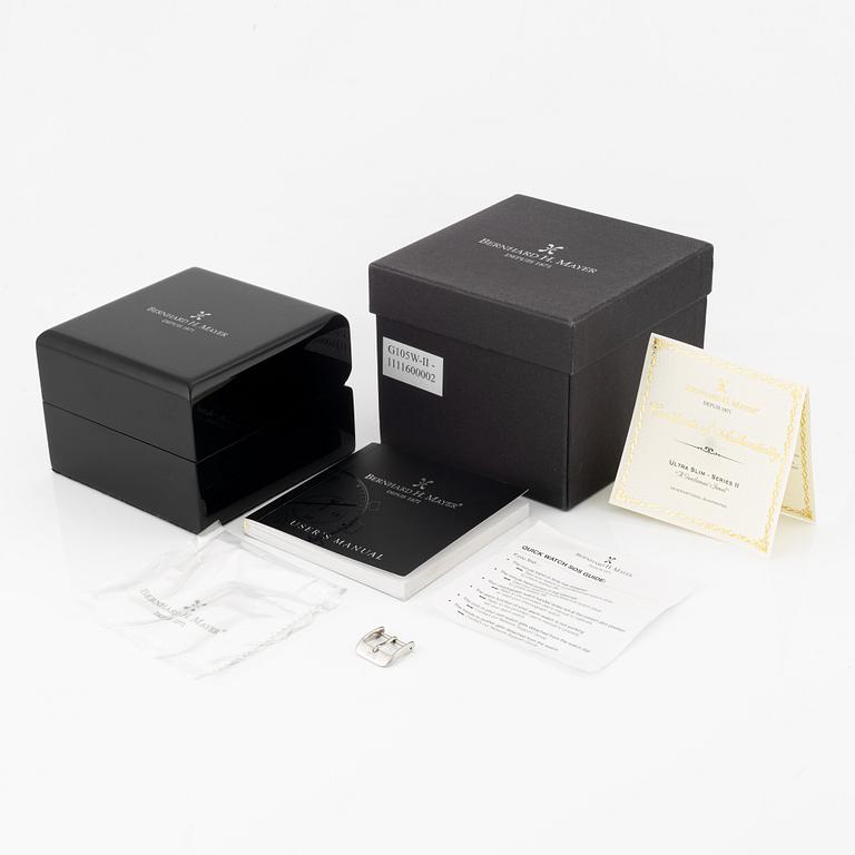 Bernhard H. Mayer, Ultra Slim - Series II, wristwatch, 37 mm.