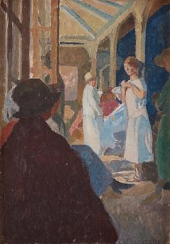 620. Carl Wilhelmson, "Vid danssalen" (At the dance salon).