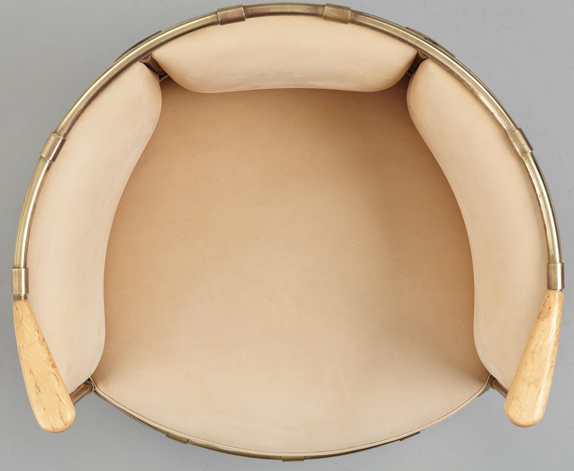 Mats Theselius, a brass "El Dorado" chair, Källemo Sweden post 2002.