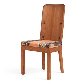 292. Axel Einar Hjorth, a stained pine 'Lovö' chair, Nordiska Kompaniet, Sweden 1930s.
