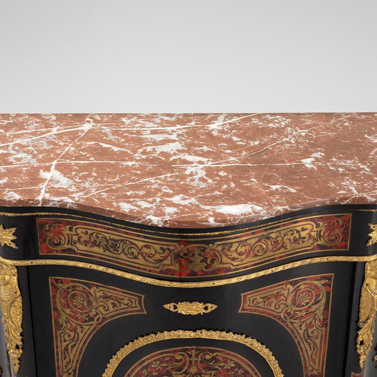 A Boulle style cabinet, the end of the 19th century.