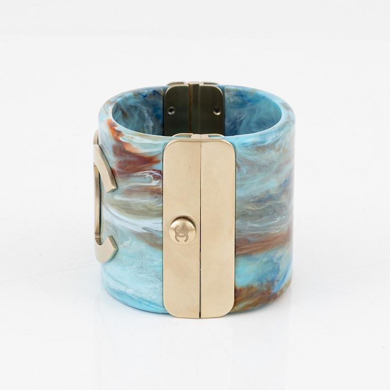 Chanel, a blue acrylic bracelet, 2019.