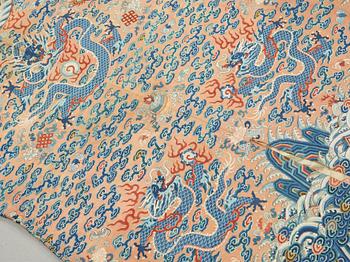 A ROBE, kesi weave (kossu). China late Qing dynasty. Height 141 cm.