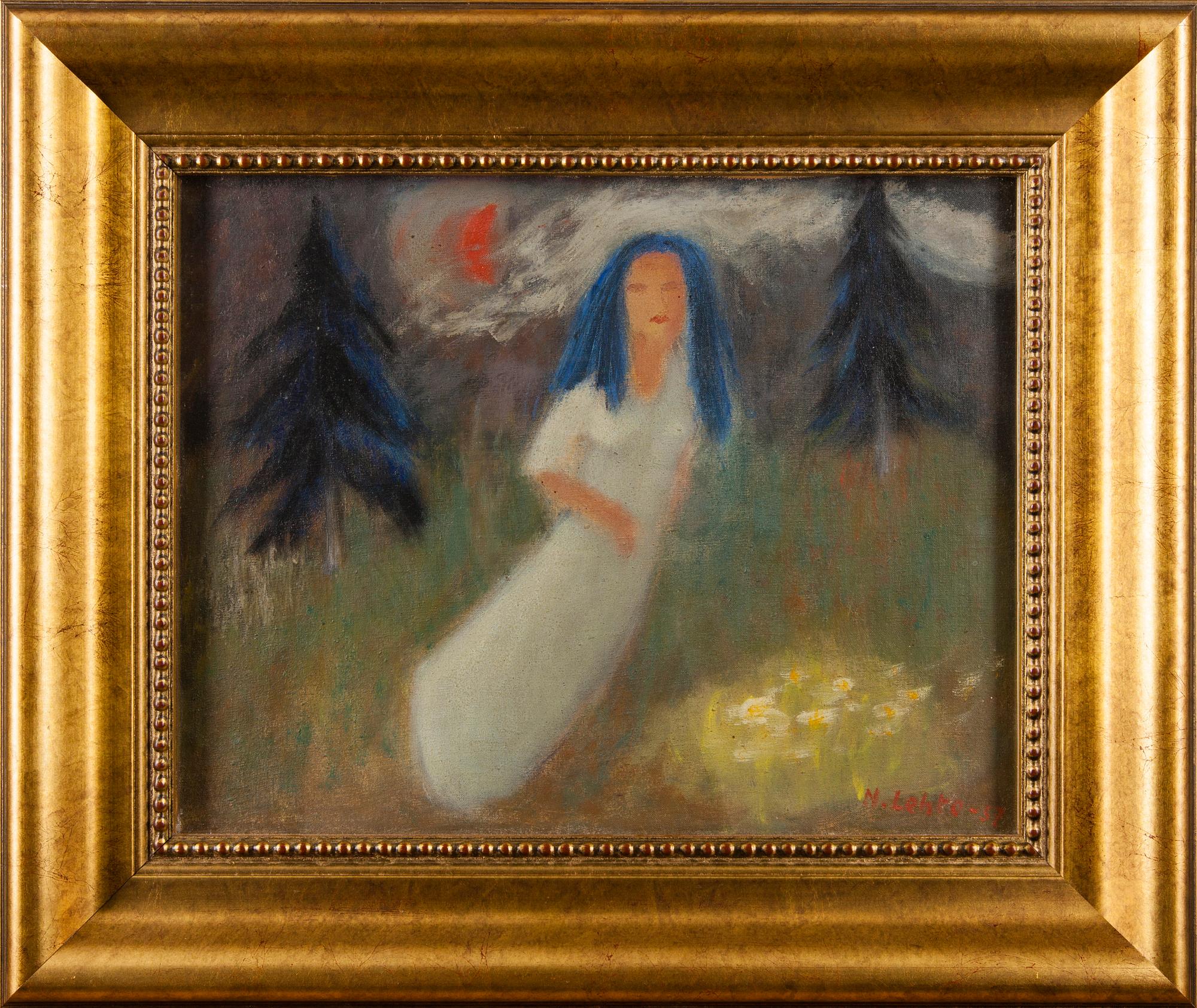 NIKOLAI LEHTO, olja på duk, uppfodrad på skiva, signerad och daterad -57.