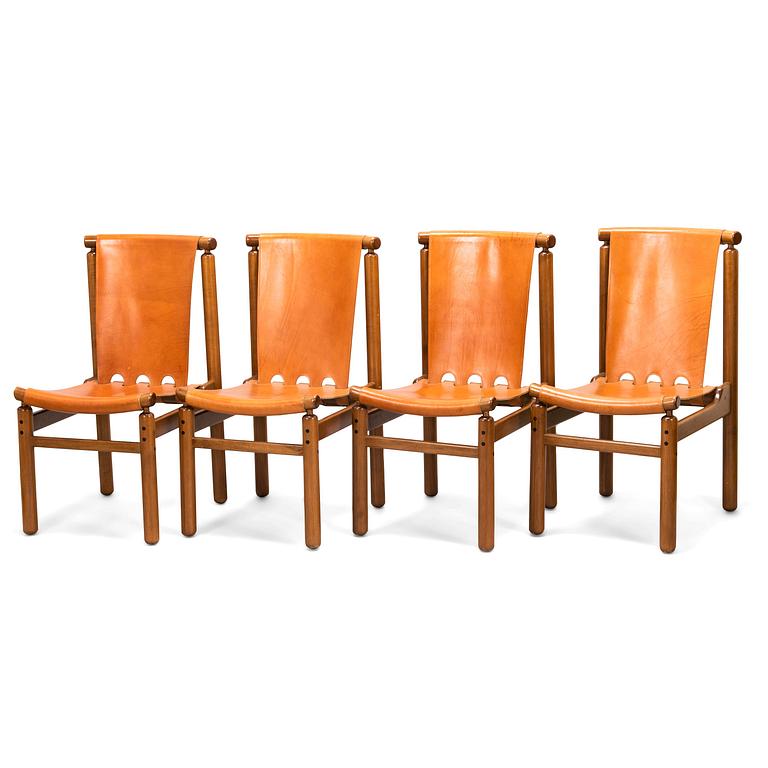 ILMARI TAPIOVAARA, four chairs for La Permanente Mobili Cantù, Italy.