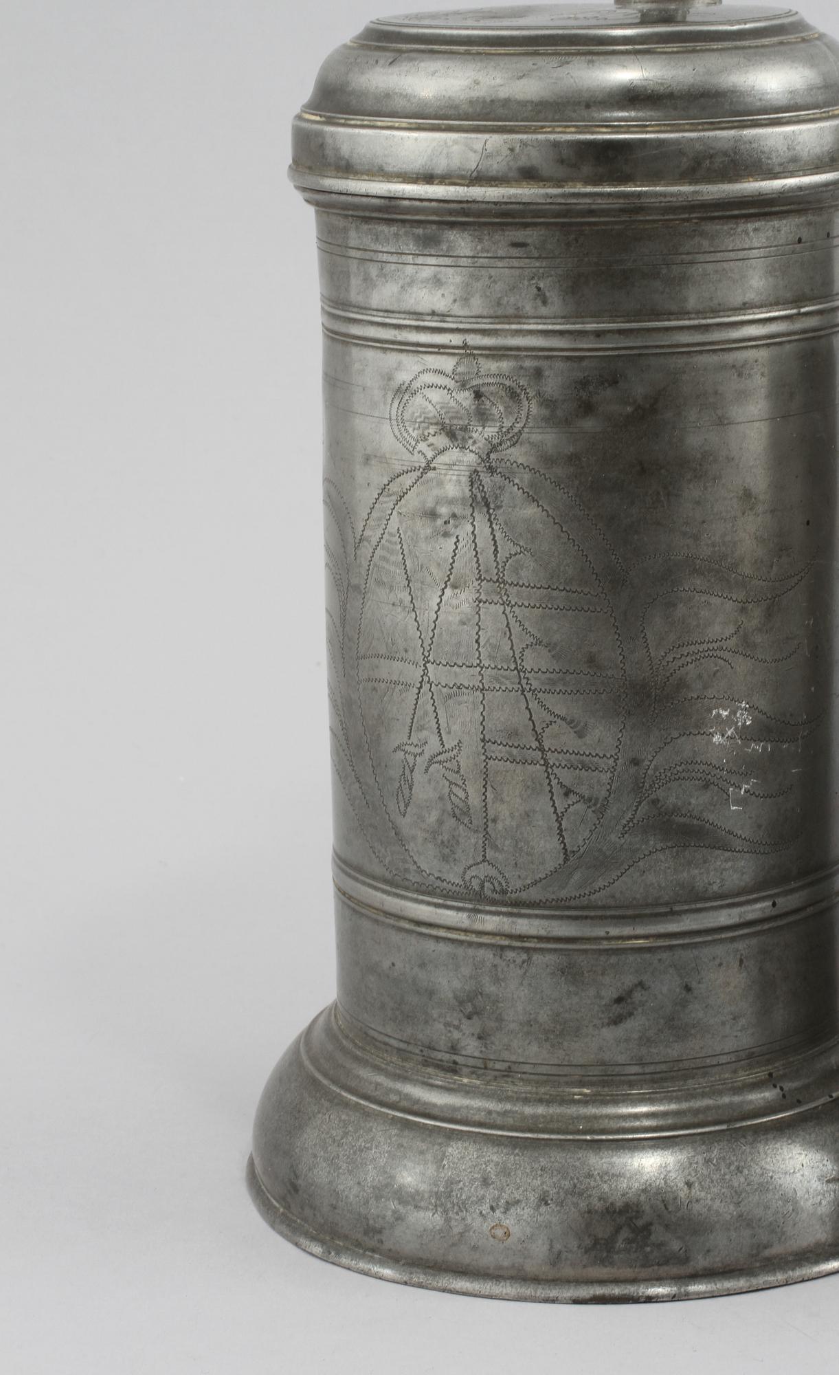 PARTI TENN, 3 delar, 1700-tal.