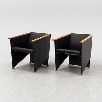 Torbjörn Ahlström, a pair of elm armchairs.