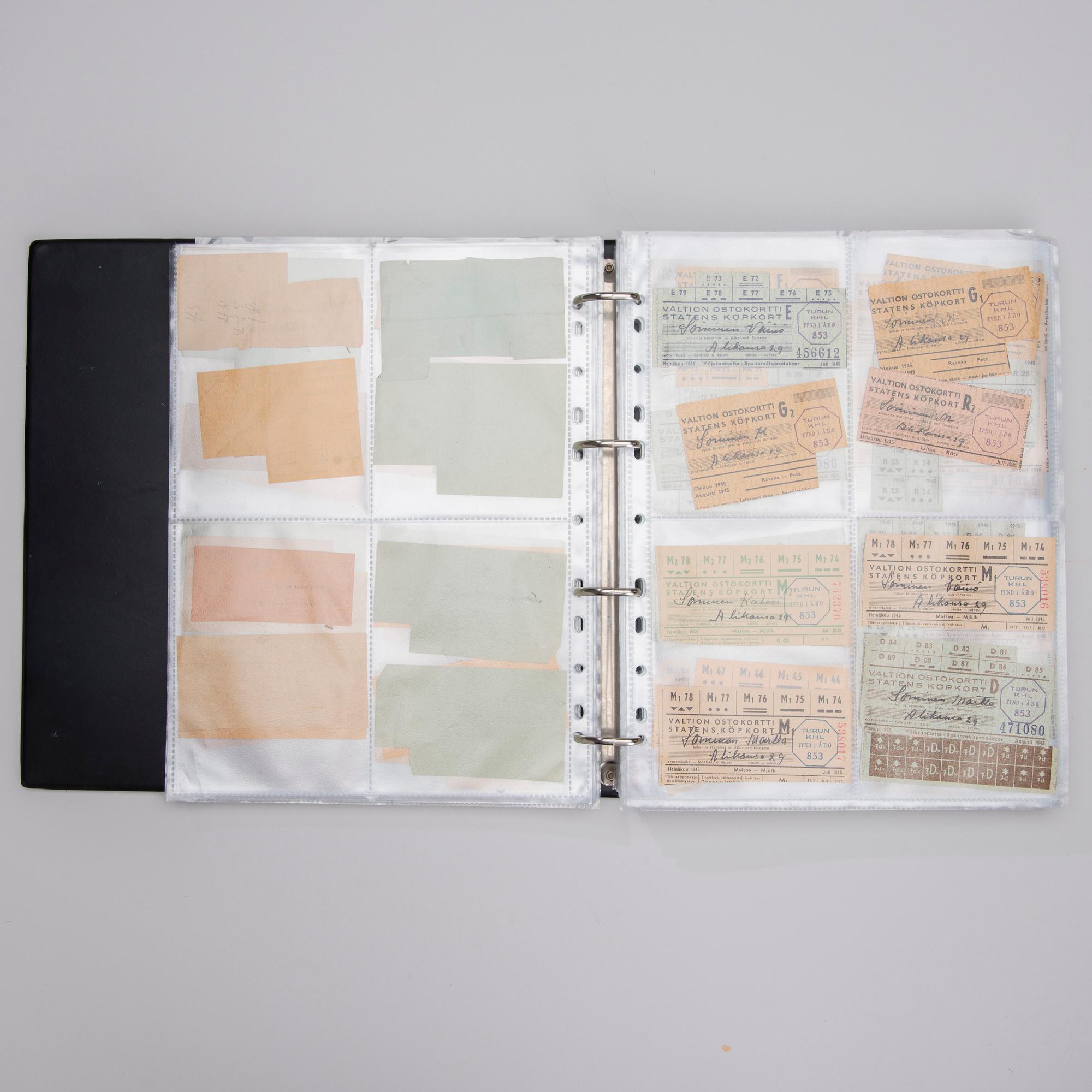 STATENS KÖPKORT, ca 350 st, Finland 1941-1949.