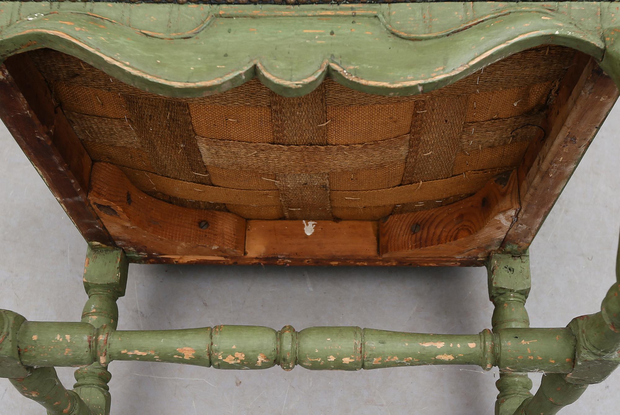 KARMSTOL, senbarock, 1700-tal.
