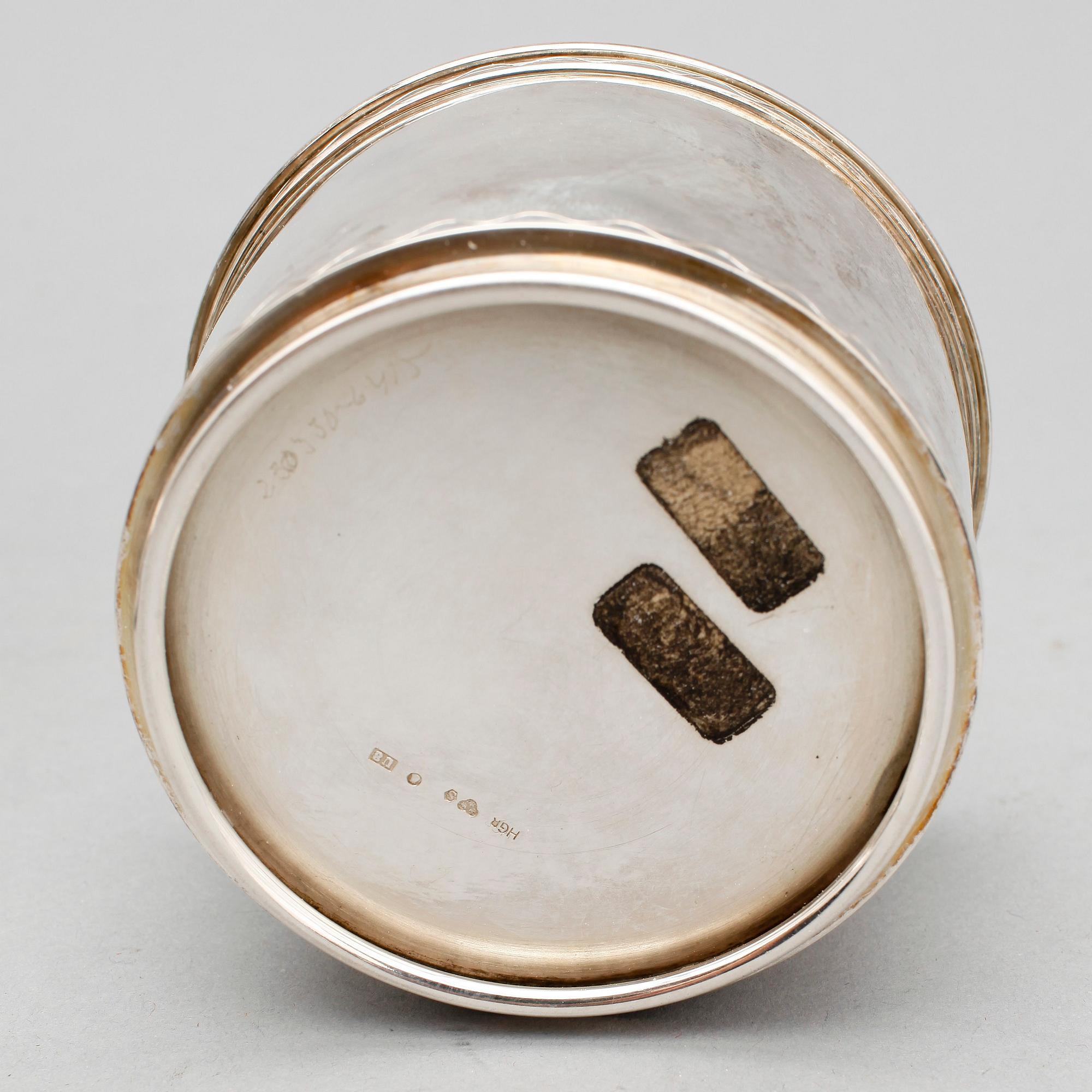 KAFFESERVIS, 3 del, silver, Grun & Co Ab Hugo, Stockholm 1946. Vikt ca 674 g.