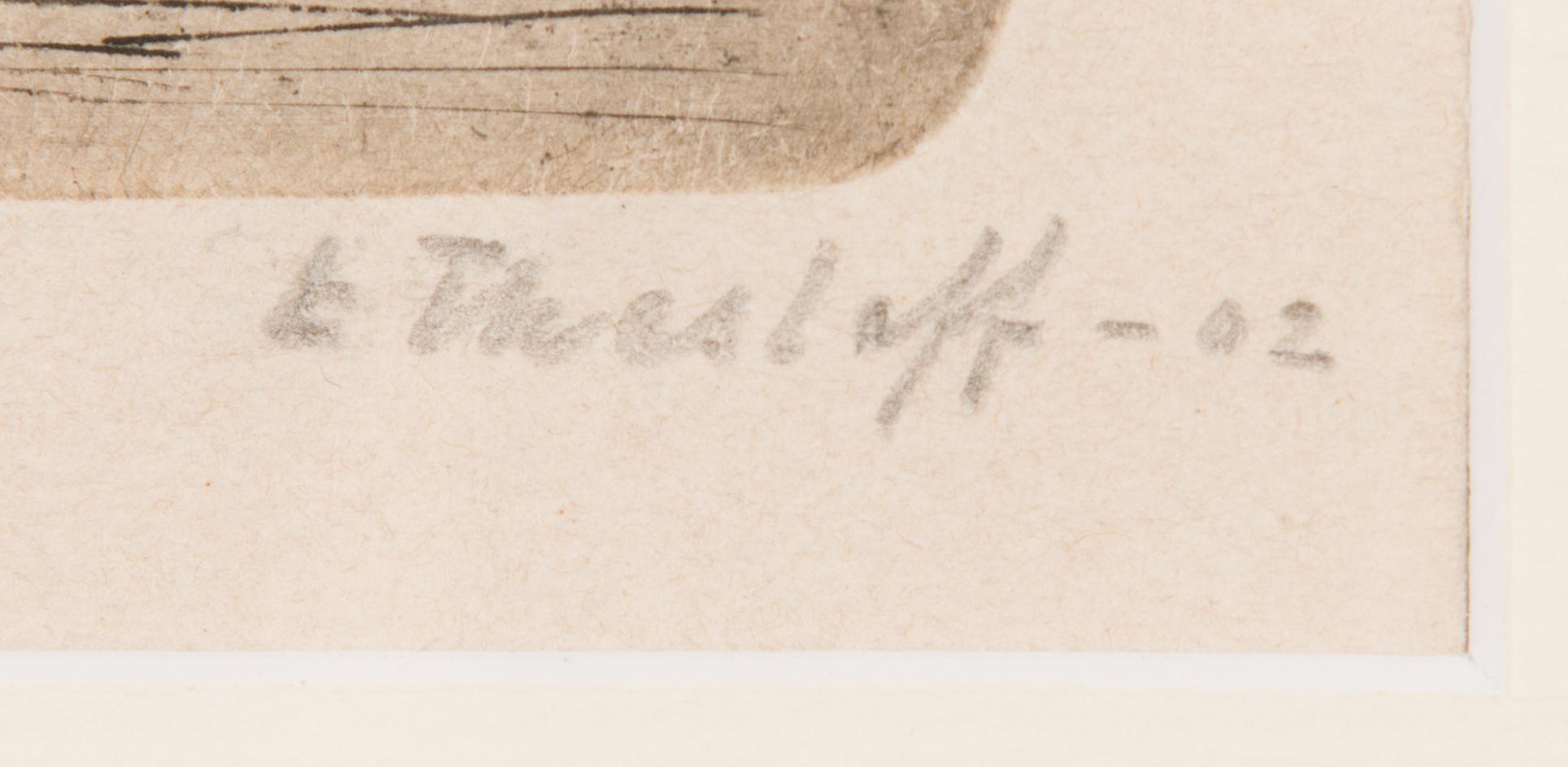 Ellen Thesleff, kuivaneula, laattasigneerattu sekä signeerattu ja päivätty-02 lyijykynällä.