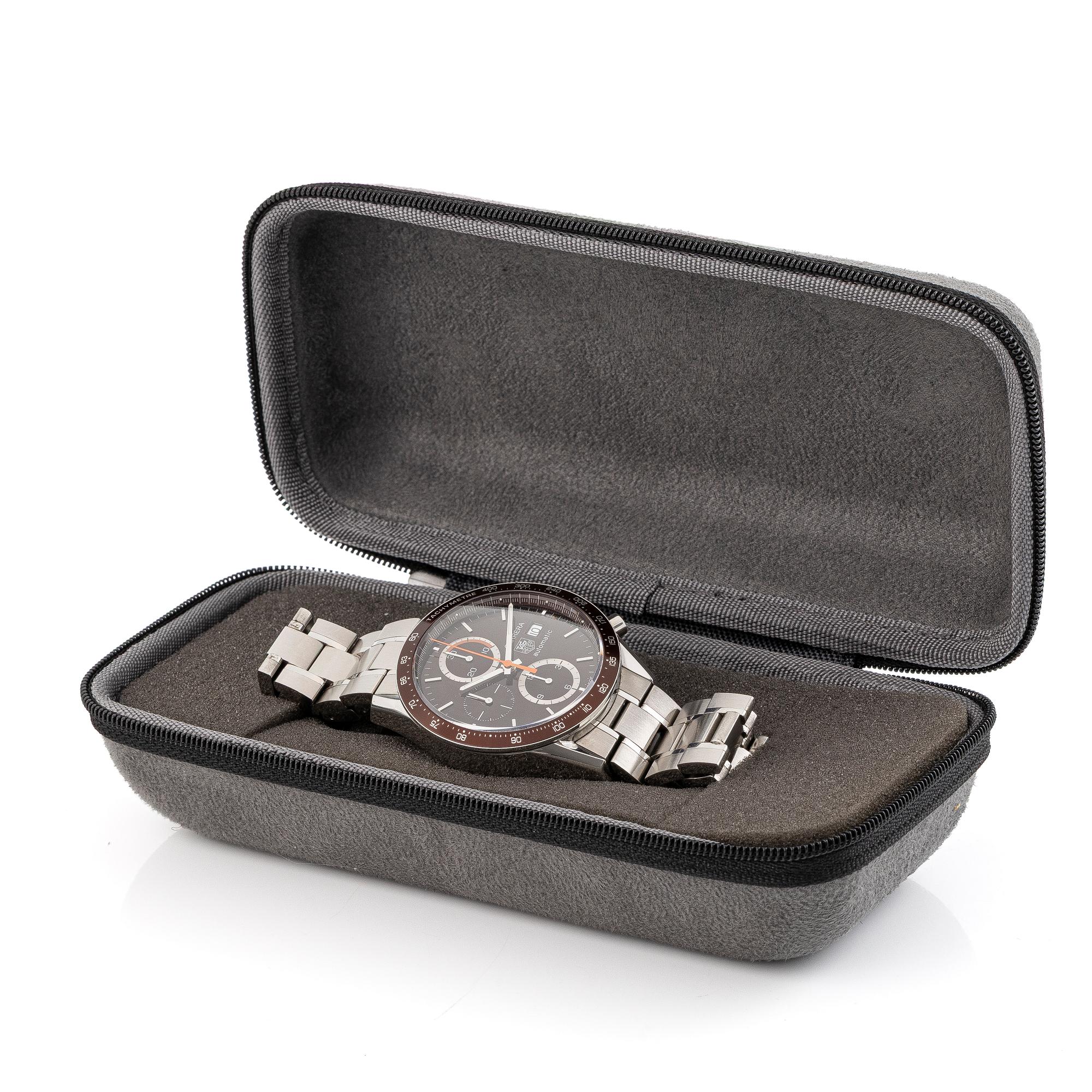 Tag Heuer, Carrera, Calibre 16, chronograph, wristwatch, 41 mm.