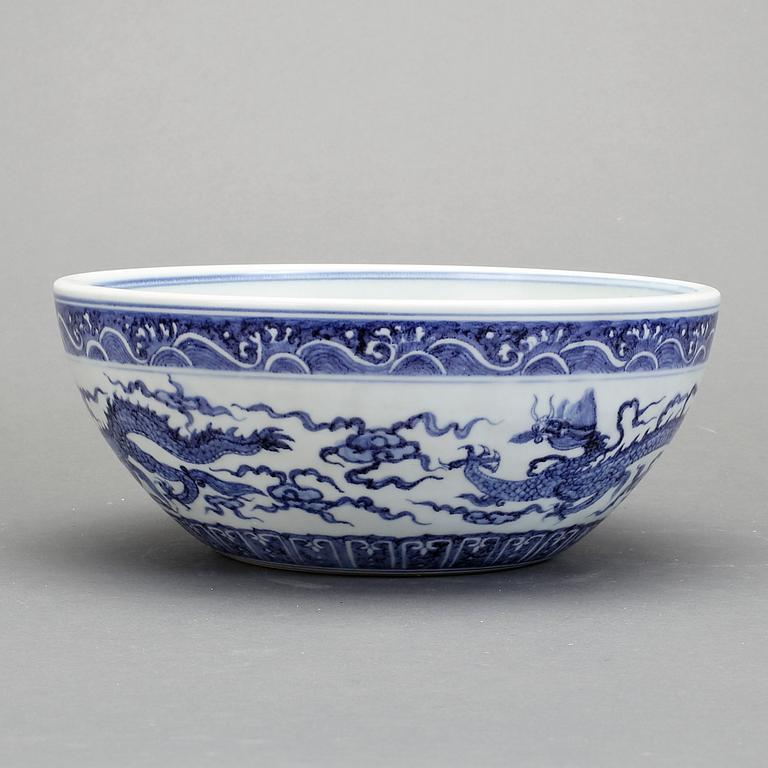 SKÅL, porslin, Ming-stil, Kina, modern tillverkning.