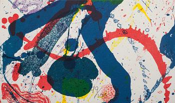 SAM FRANCIS, färglitografi. signerad 19/100.