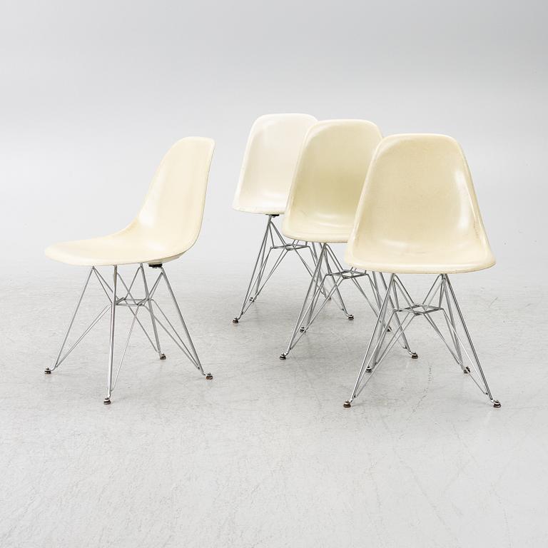 Charles & Ray Eames, Stolar, 4 st, "DSR Plastic Chair", Herman Miller & Vitra.