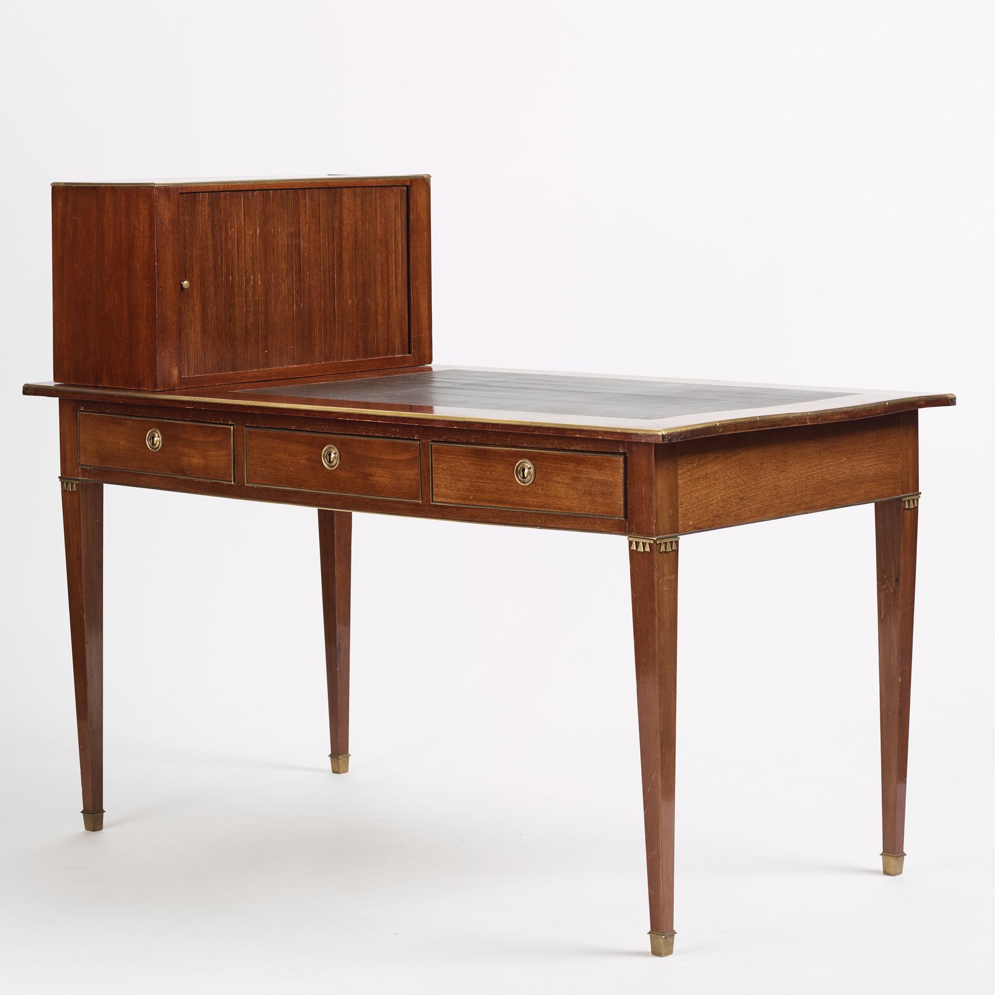 A late Gustavian style writing table, 19th century.