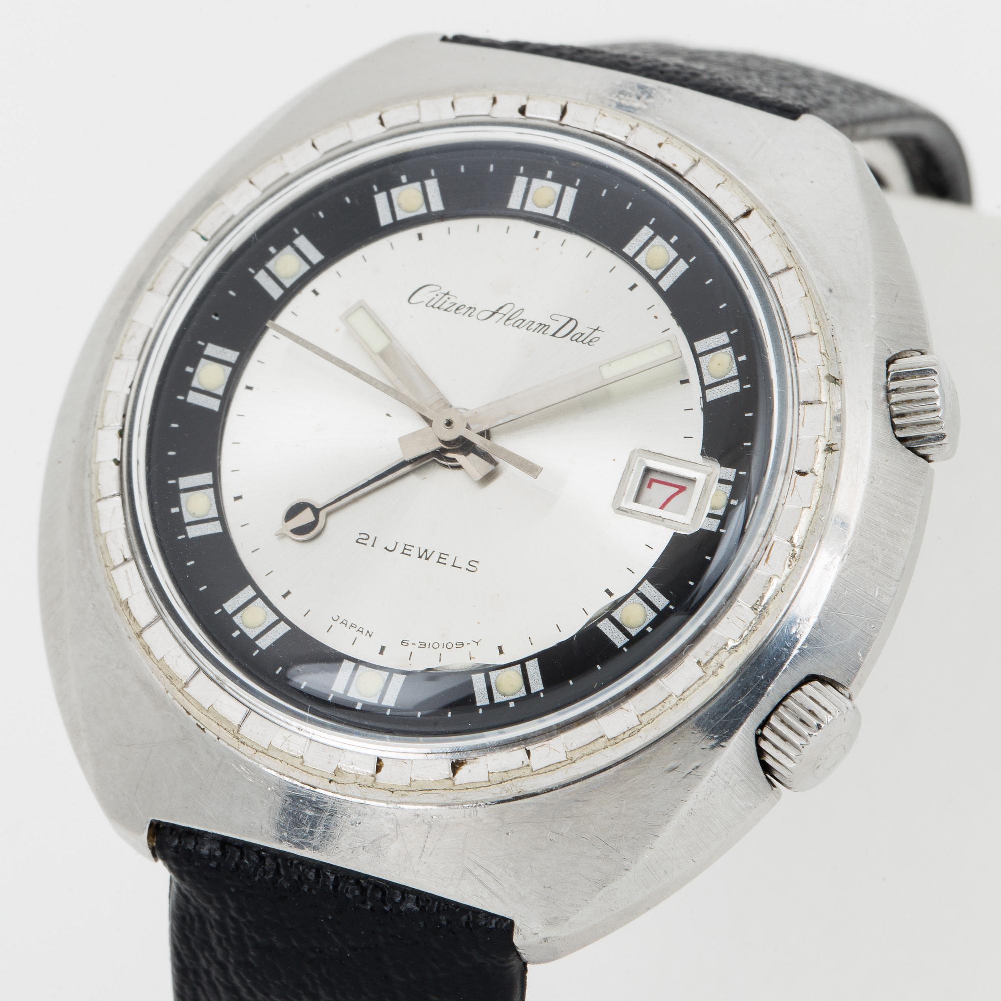 CITIZEN, Alarm Date, wristwatch, 42 x 41 (42) mm.