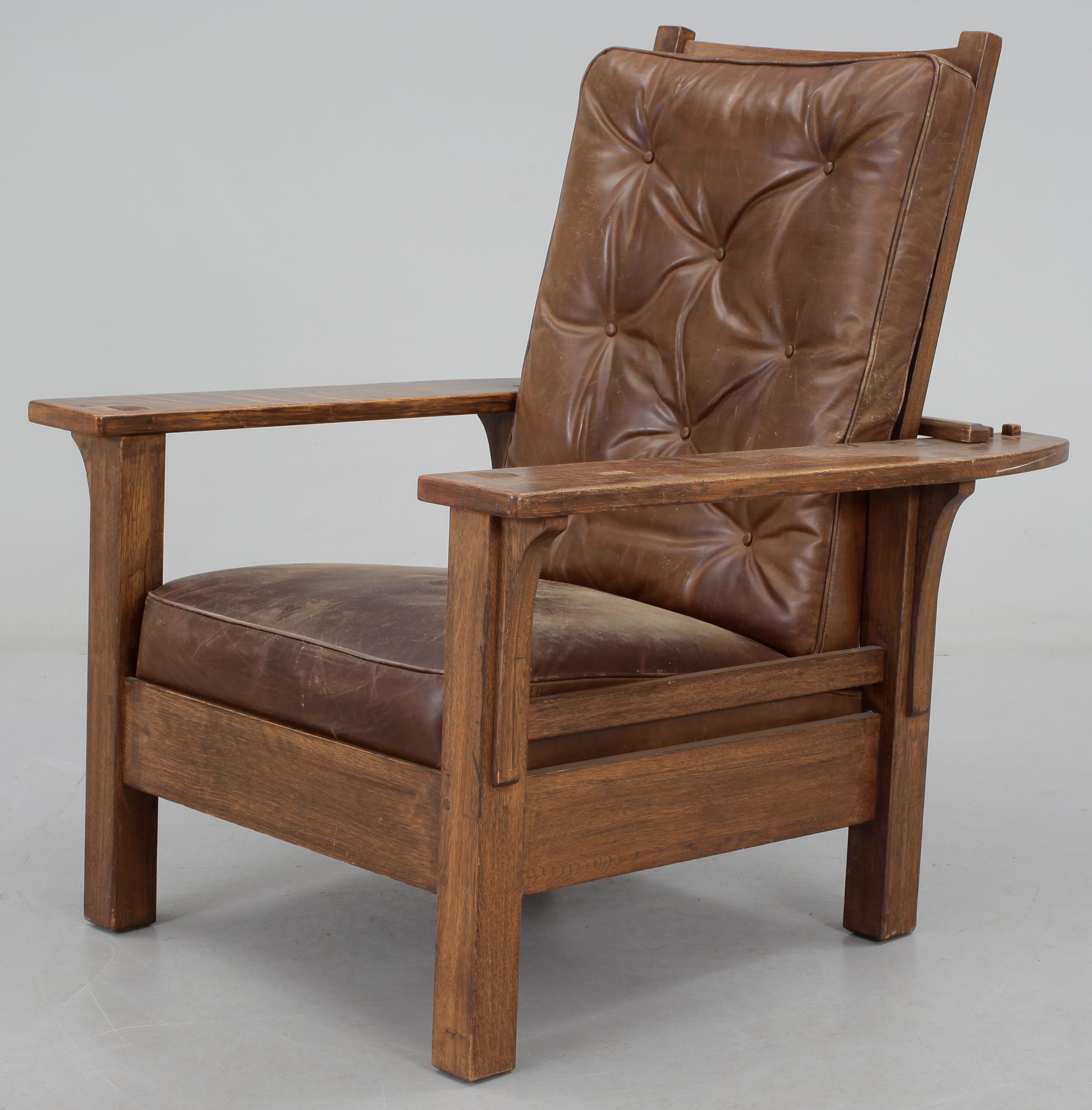FÅTÖLJ, "Morris chair", L & JG Stickley, USA, 1910-tal.