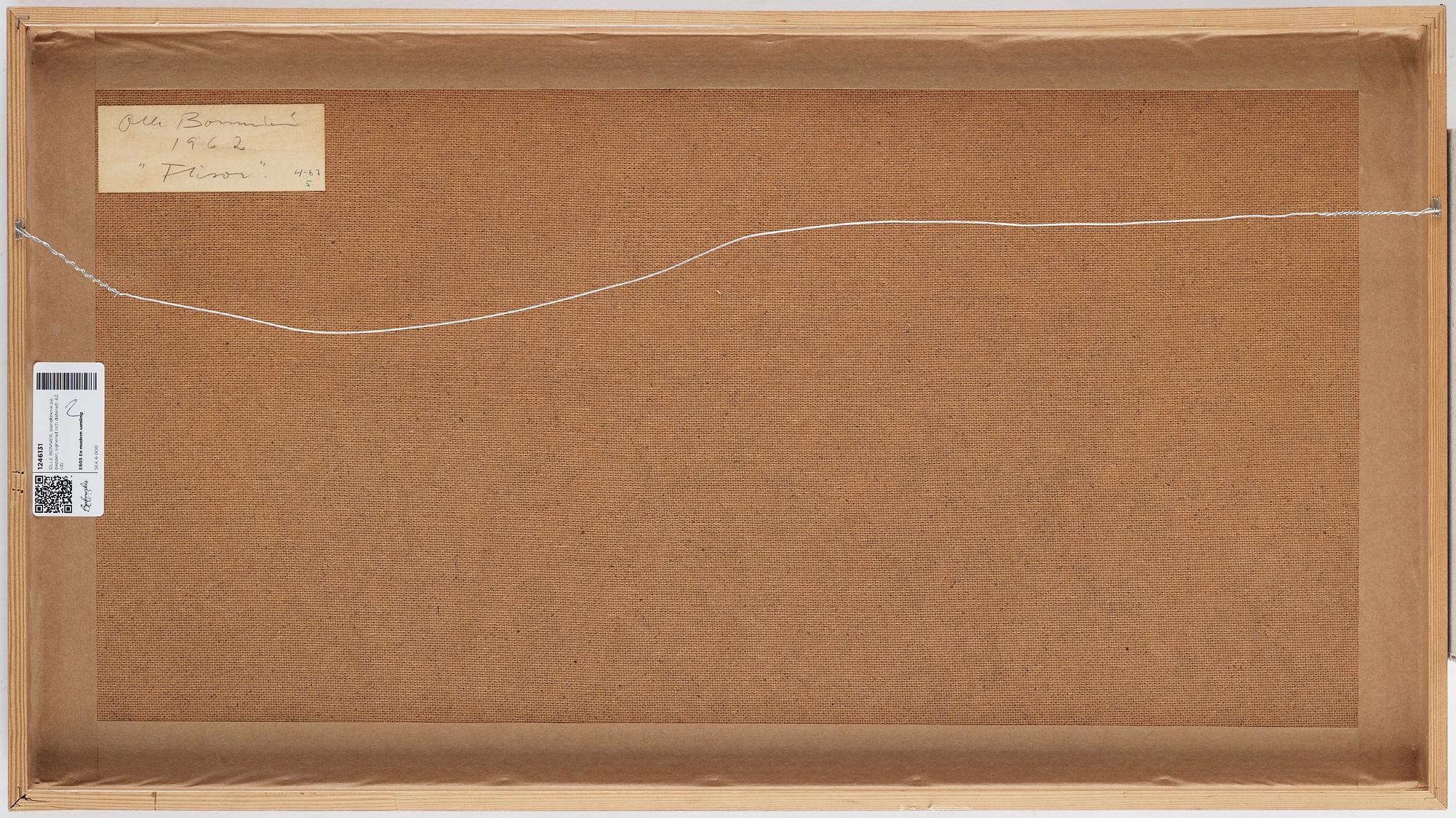 OLLE BONNIÉR, mixed media on paper, signed and dated -62.