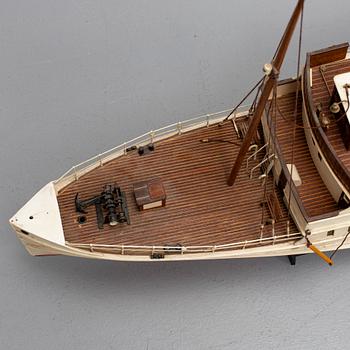 A steam boat model, 1970s.