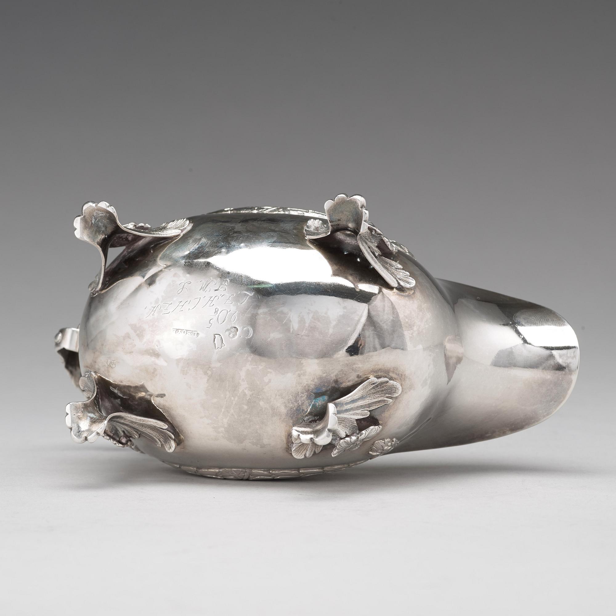 Lars Boye, gräddsnäcka, silver, Stockholm, 1772, rokoko.