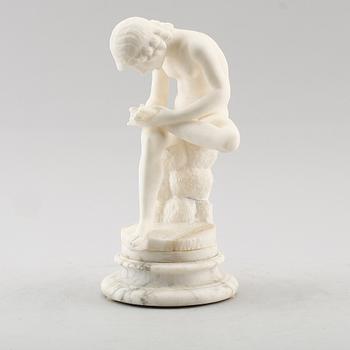 SKULPTUR, alabaster, 1900-talets första hälft.
