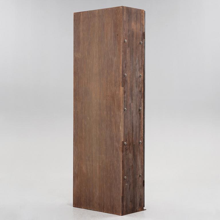 Jonas Bohlin, A Jonas Bohlin stained oak and patinated steel cabinet 'Slottsbacken', Källemo, Sweden circa 1987.