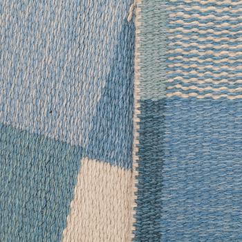 MATTA, maskinvävd, dubbelsidig, signerad ID (Ingrid Dessau). Ca 226 x 159 cm.